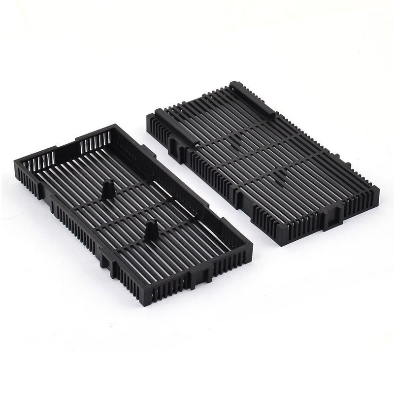 XMHF Aquarium Fish Tank Undergravel Plastic Filter Board Air Tube 28pcs Black - Image 4